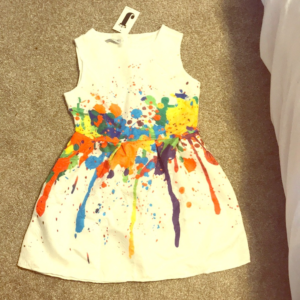 Paint splatter dress